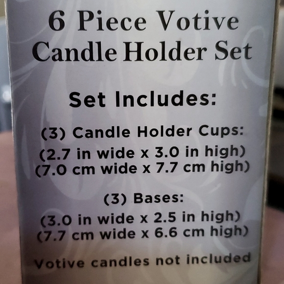 Sophia Elan Home Other 6 Piece Votive Candle Holder Set By Sofia